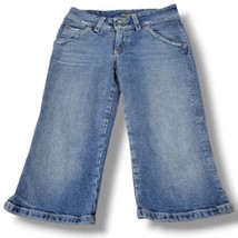 Hudson Jeans Size 26 W27&quot; x L16&quot; Capri Jeans Capris Distressed Blue Deni... - £24.80 GBP