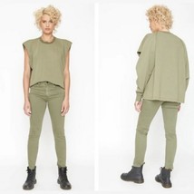Free People X Sandrine Rose Army Green Jean Size 27 New - £45.42 GBP