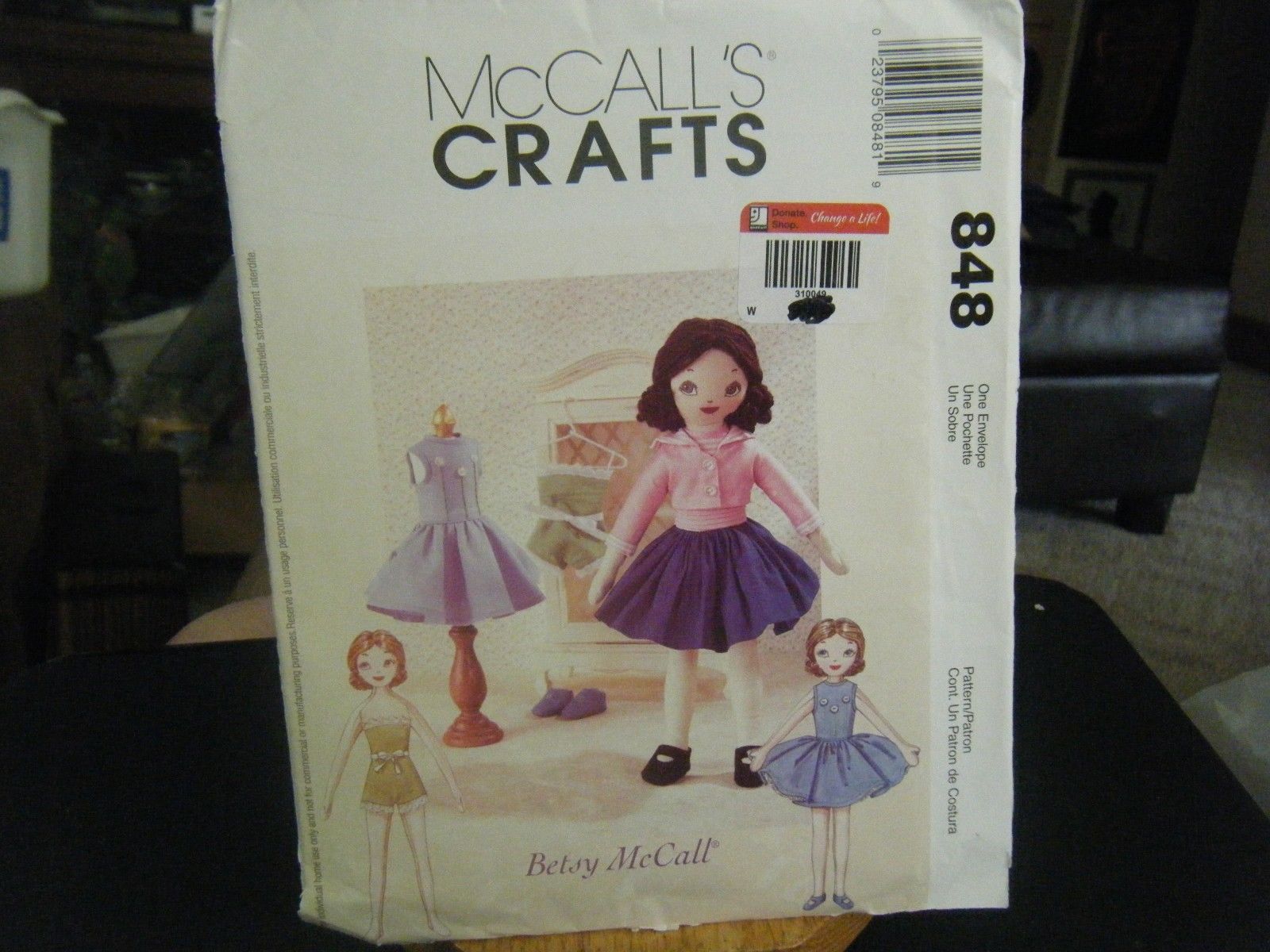 Primary image for McCall's Crafts 848 Retro Betsy McCall Doll & Clothes Pattern