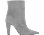 Vince Camuto Women&#39;s Membidi Boots Booties Gray Suede Zip Up Pointed Toe... - $44.50