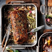 Williams Sonoma Stainless-Steel Ultimate Roaster with Rack - $278.92