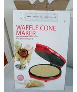 BELLA CUCINA ARTFUL FOOD Waffle Cone Maker Cone Roller 760W Instructions... - $35.52