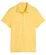 PUMA X Dani Dazey Women&#39;s CLOUDSPUN Bridges Golf Yellow Polo Size XL Preppy - $739.20 MXN