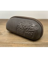 Timberland Sunglass Hard Case Brown Zip Around with Big Logo Excellent - $20.24 CAD
