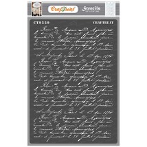 Reusable French Writing Stencils For Painting On Wood, Canvas, Paper, Fa... - $17.99