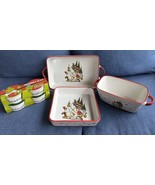 The Grinch Christmas Baking Dishes Casserole Brownie & Loaf Pan 4 Coquettes New - $174.99