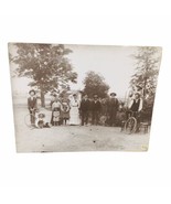 1920&#39;s Family on Farm Portrait Print Mounted on Heavy Paper 11x14 Black ... - £22.22 GBP