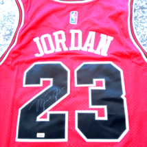 Michael Jordan Signed Autographed Chicago Bulls Jersey Red - COA - £506.02 GBP