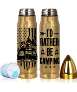 Camping Gifts for Men Women, I&#39;D Rather Be Camping Bullet Tumbler 17Oz, ... - £29.56 GBP