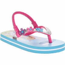 Paw Patrol Girls Toddler Beach Flip Flop W Ankle Strap Size SMALL 5-6 - £7.17 GBP
