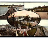 Multiview Greetings Clacton On the Sea Essex England DB Postcard Z3 - $4.90
