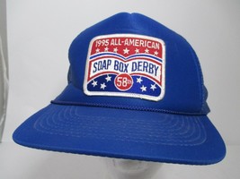 1995 ALL AMERICAN SOAP BOX DERBY 58TH PATCH USA MEN&#39;S TRUCKER SNAPBACK H... - $5.93