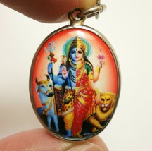 Ardhanarishvara a composite form of the Hindu God Lord SHIVA &amp; PARVATI PENDANT - £22.89 GBP