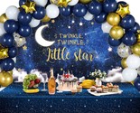 Twinkle Twinkle Little Star Baby Shower Decorations Navy Blue White Conf... - £30.68 GBP