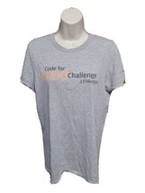 JP Morgan Code for Good Challenge Womens Small Gray TShirt - £15.30 GBP