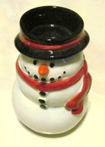 Publix The Holiday Snowfolk Black Candle Holder Christmas Premiere Edition - £7.83 GBP