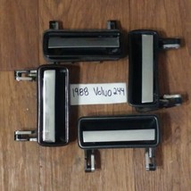 Volvo 244 Door Handles Black Chrome Factory &#39;88 Great Condition All 4 - £66.79 GBP