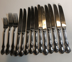 Wallace CAMDEN Set of 14 Knives Forks Stainless Flatware - £22.03 GBP