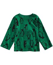 First Impressions Infant Girls Penguin Print T-Shirt,Shifting Green,12 Months - £12.42 GBP