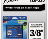 Brother Genuine P-Touch TZE-325 Tape, 3/8&quot; (0.35&quot;) Wide Standard Laminat... - $24.11
