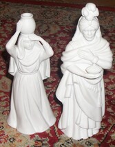 nativity scene (man and woman only) avon collectables white porcelain new lower  - $62.00