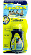 AquaChek 511244A Yellow Chlorine Test Strip - Bottle of 50 - $18.00