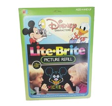 Vintage 1980s Lite Brite Disney Characters Refill 11 Picture Paper Blank Sheets - £26.29 GBP