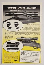 1949 Print Ad Weaver Model K Rifle Scopes Made in El Paso,Texas . - $9.88