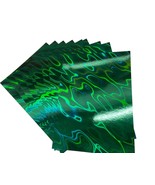 5 Sheets GREEN A4 Premium Holographic Lava Effect Card Single Sided 220g... - $5.99