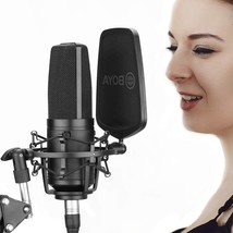 Large-Diaphragm Studio Microphone Podcast, New BOYA Audio Condenser Microphone - £103.90 GBP