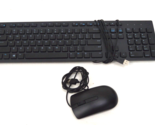 LOT OF 10 Dell Slim Wired Keyboard KB216t 0RKR0N RKR0N w/Dell wired mous... - £87.10 GBP