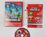 Super Mario Bros. Wii (Nintendo Wii, 2009) Complete w/ manual &amp; inserts - $29.69
