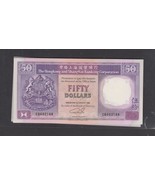 1x1992 Hong Kong ,HSBC 50 Dollars Banknote AU++ - $17.50