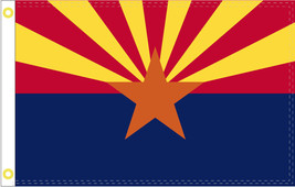 Arizona State Flag Polyester 2 X 3 Feet With Metal Eyelets 100D - £13.43 GBP