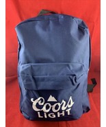 New Coors Light Beer Navy Blue White Logo Pocket Zip Hike Travel Book Ba... - €17,35 EUR