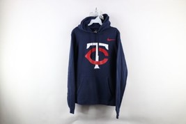 Nike Mens Small Faded Travis Scott Mini Swoosh Minnesota Twins Baseball Hoodie - £48.20 GBP