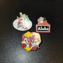 Disney Chip &amp; Dale pin lot with hidden mickeys, lot of 3 with backs - £15.39 GBP