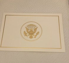 TRUMP  WHITE HOUSE CHRISTMAS CARD 2017 GOLD GOP REPUBLICAN SIGNATURE DON... - £31.01 GBP