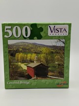 VISTA PUZZLES &quot;Covered Bridge&quot; #65002,  500 Piece Jigsaw Puzzle - $9.49