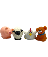 Vintage Toys R Us Farm Animals Figures Set 4 Dog Pig Cow Chicken Trg G C... - £6.45 GBP
