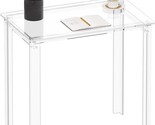Small Acrylic Desk For Small Spaces, 31.5&quot; L X 19.7&quot; W X 29.5&quot; H, Clear ... - $444.99