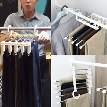 New Hot Sale Multi-layer Hanging Pants Storage Rack 5 In 1 Stainless Steel - £11.56 GBP+