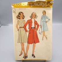 Vintage Sewing PATTERN Simplicity 9768, Misses 1971 Dress and Jacket, Si... - $21.29