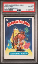 1985 Topps Garbage Pail Kids OS1 Series 1 Drunk Ken 9b Glossy Card Psa 8 Gpk - £126.18 GBP