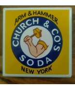 Vintage Arm &amp; Hammer Church &amp; Co Soda Advertising Ad Trivet 1982. - £9.34 GBP