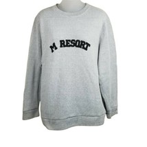 M Resort Casino Mens Medium Pullover Crewneck Sweater Sweatshirt Gray La... - £8.95 GBP