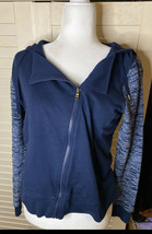 Chaps Blue Jacket Women’s Lightweight Sz S Hooded Coat W/ Coordinating S... - $12.74