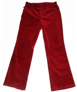 Lauren Jeans Co. Deep Red Velvet Light Stretch 5-Pkt Slight Bell Pants W... - $36.91 CAD
