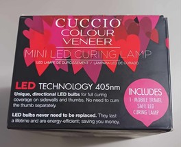 CUCCIO MINI LED LAMP FOR GEL NAILS TRAVEL MINT MANICURE FINGERS SALON PO... - $19.79