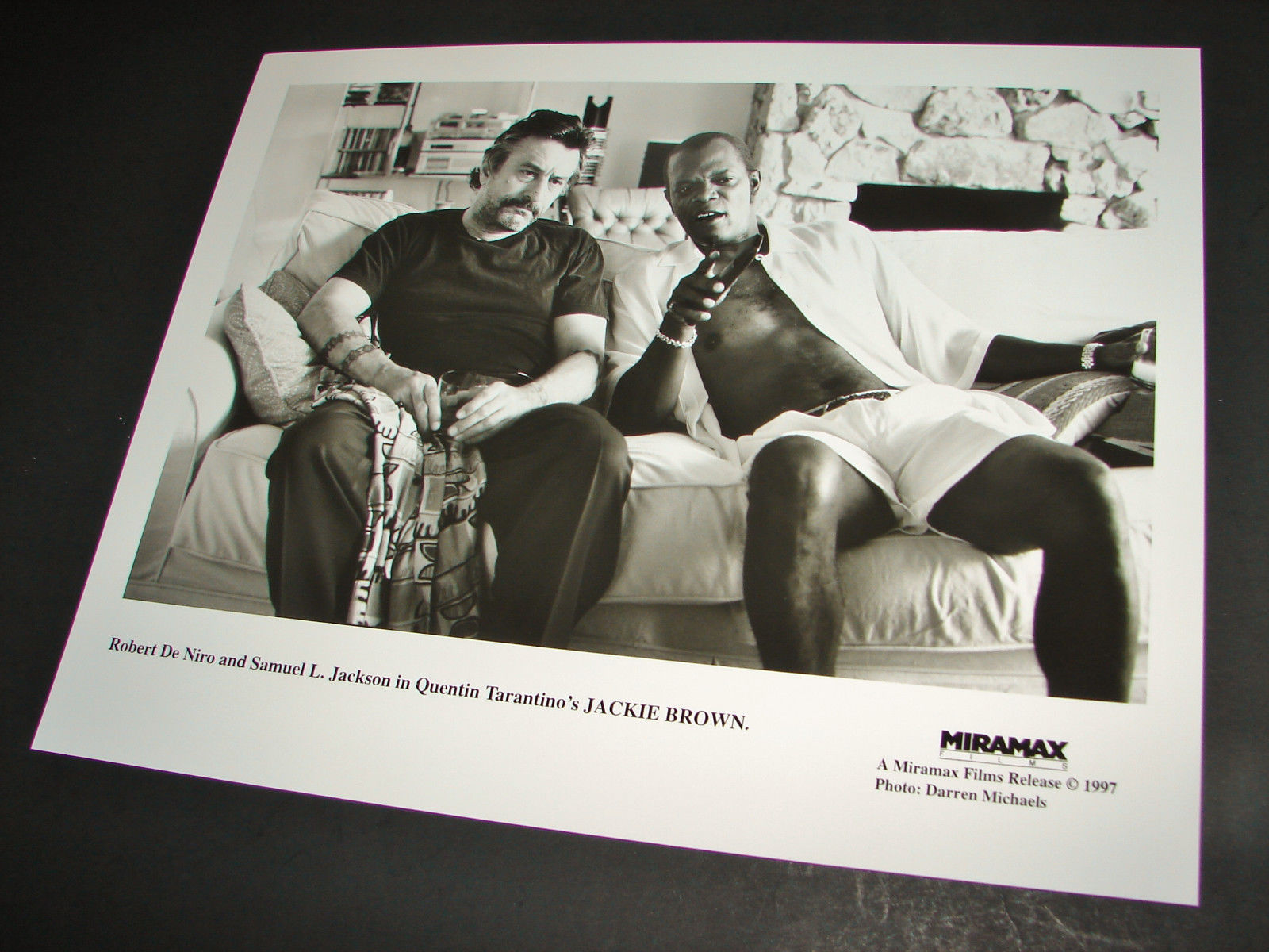 1997 Press Photo JACKIE BROWN Tarantino Movie Robert De Niro Samuel L Jackson Item image 2